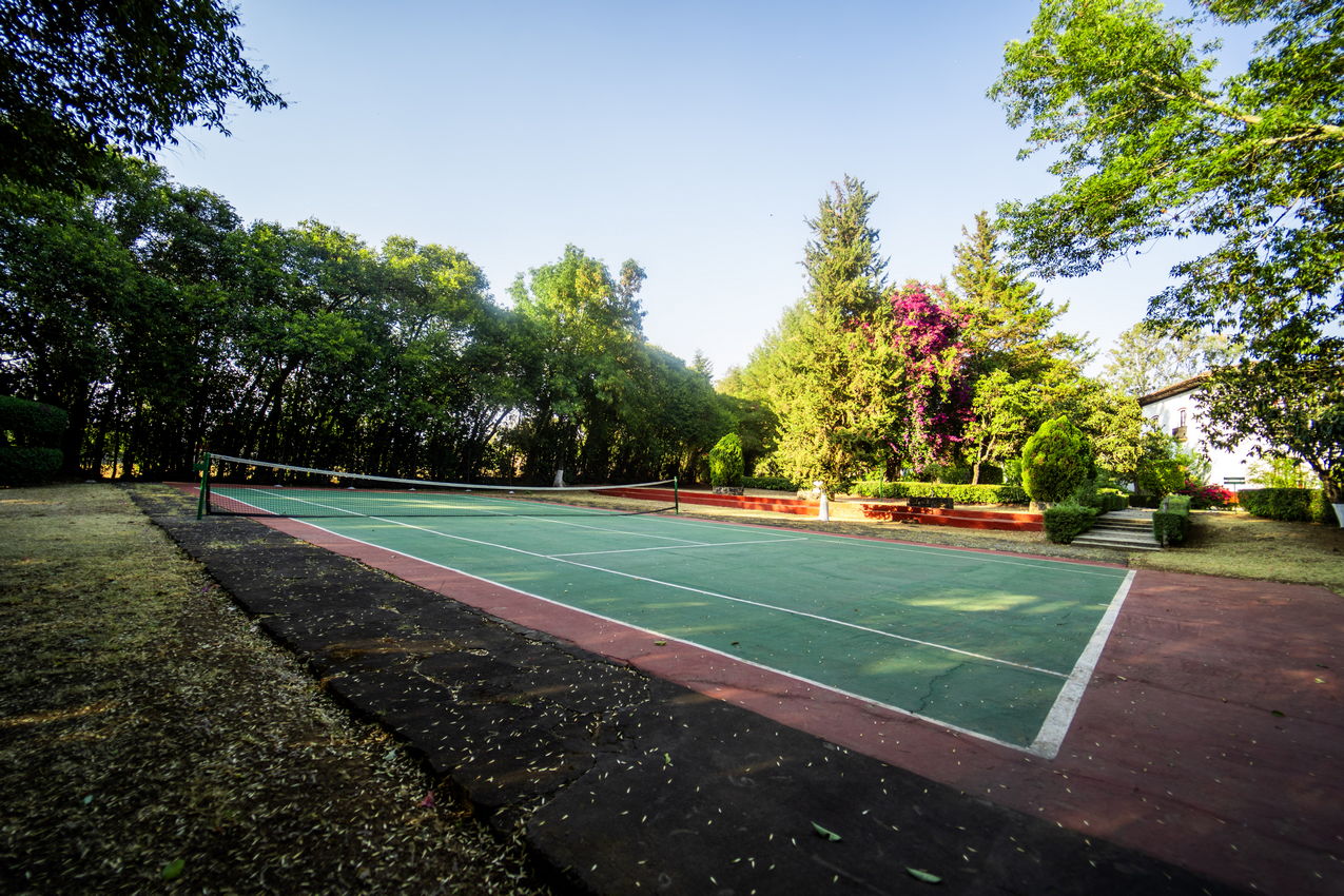Cancha de Tenis Hotel Posada de Don Vasco Pátzcuaro Michoacán